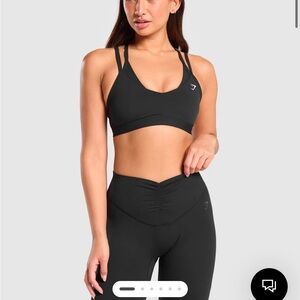 Gymshark Double Up Sports Bra - Black